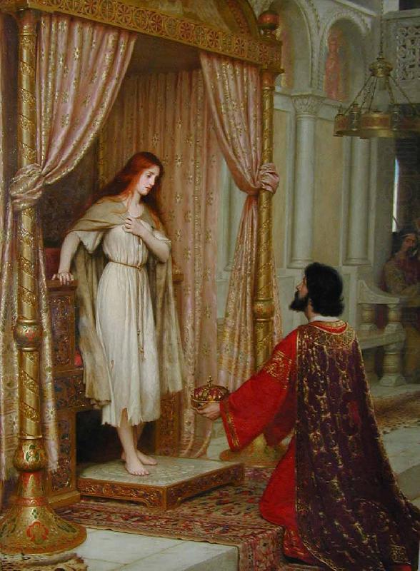 Edmund Blair Leighton The King and the Beggar maid china oil painting image